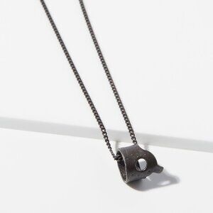 BNWT SS21 JULIUS SMALL SCULPTURAL PENDANT NECKLACE NICKEL